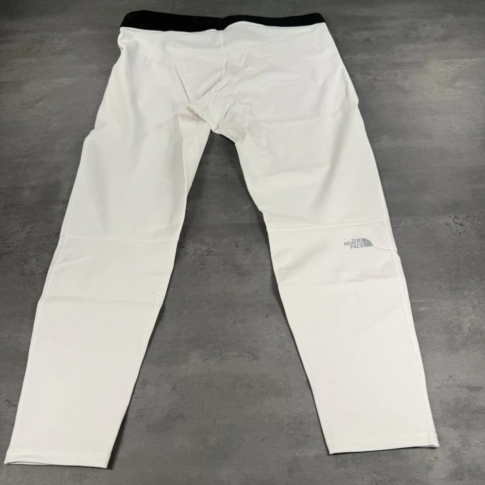The North Face Winter Warm Essential Mens XL White Black Leggings Baselayer Hike